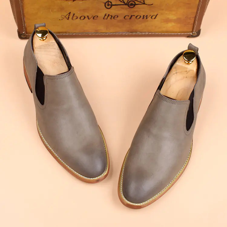 Men's Breathable Leather Shoes - British Style Oxford Loafers | Comfortable & Stylish