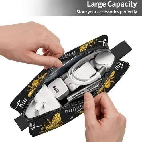 B-Gold Bee Portable Cosmetic Pouch