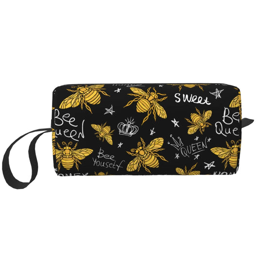 B-Gold Bee Portable Cosmetic Pouch
