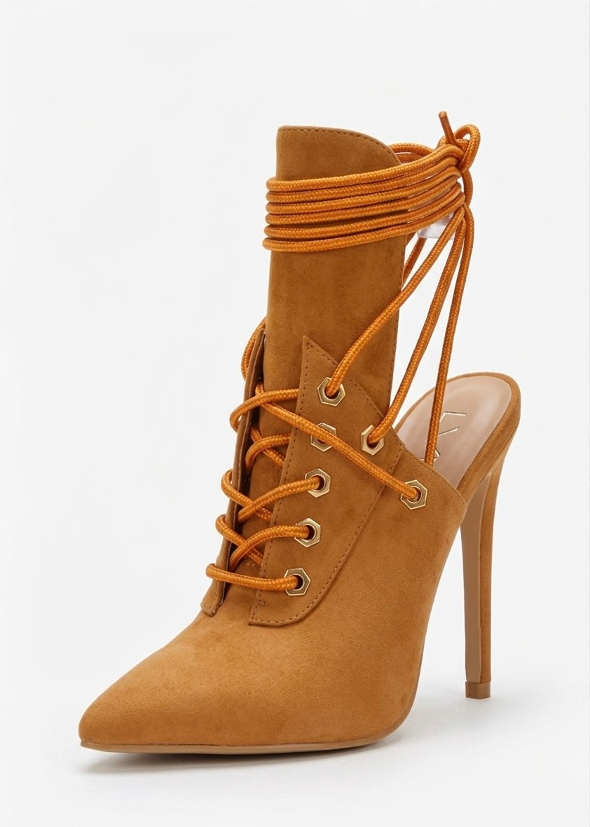 Cape Robbin Raphaela Strappy Stiletto Heels - Women's Sexy High Heel Sandals