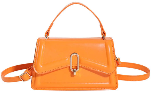 SHUIANGRAN Small Crossbody Bag - Cute Orange Square Purse for Women