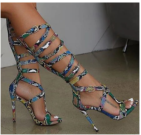 Roman Summer Colorful Heels