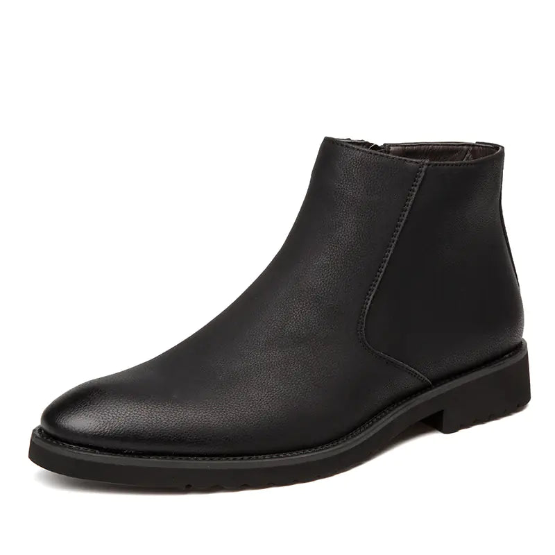 Men's Premium High-Top British Leather Boots - Martin Style Ankle Boots