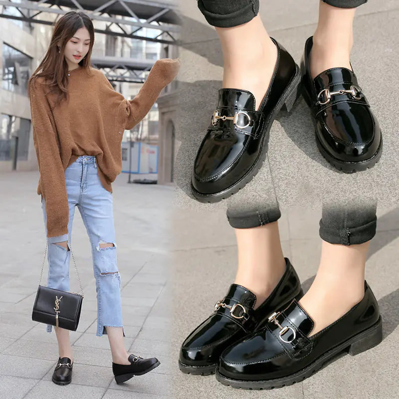 Women's Thick-Soled British Style Casual Shoes