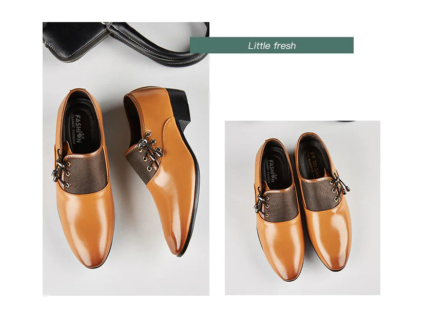 Men's Versatile Leather Shoes - Casual to Formal Footwear