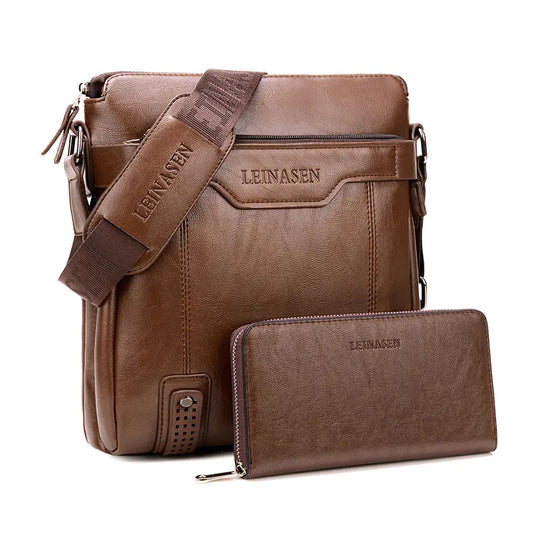 Men's Shoulder Messenger Bag - Business Briefcase