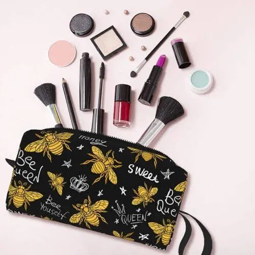 B-Gold Bee Portable Cosmetic Pouch