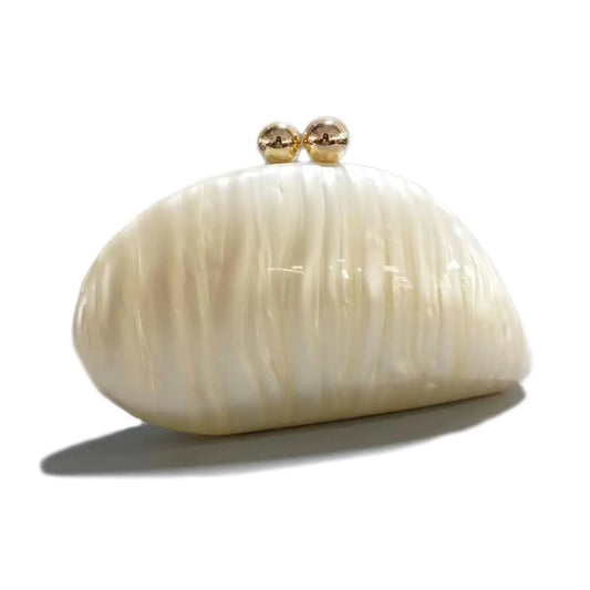 Luxury Marble Clutch Acrylic Evening Bag