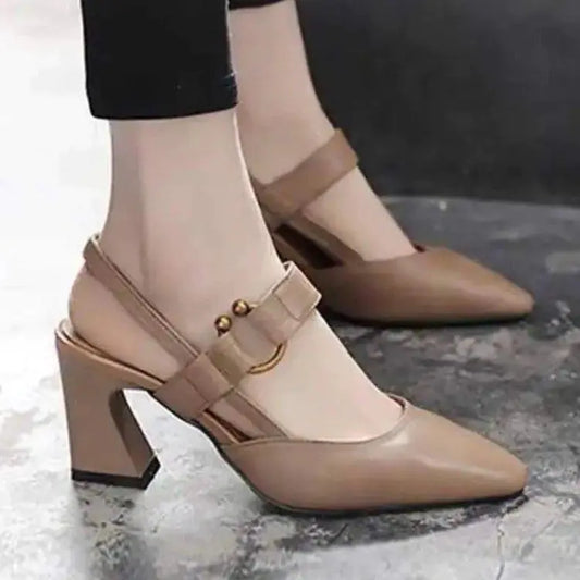Simple High Heel Sandals for Women - Elegant Pointed Toe Summer Heels