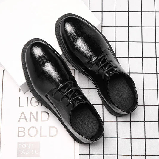 Men's Versatile Waterproof Breathable Black Casual Shoes