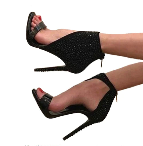 Glam High Heels Roman Sandals