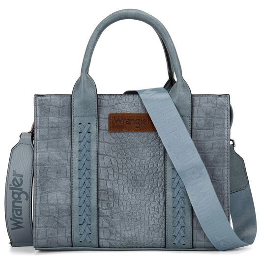 Wrangler Tote Bag for Women - Top Handle Satchel Shoulder Bag with Crossbody Strap
