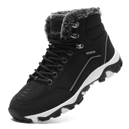 Littleplum Cozy Fur-Lined Snow Boots - Waterproof Winter Ankle Boots