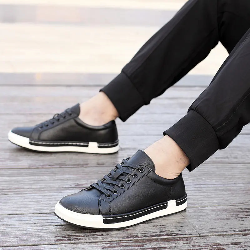 Men's Versatile Casual Leather Skate Shoes - Multi-Purpose Footwear | Gotaar