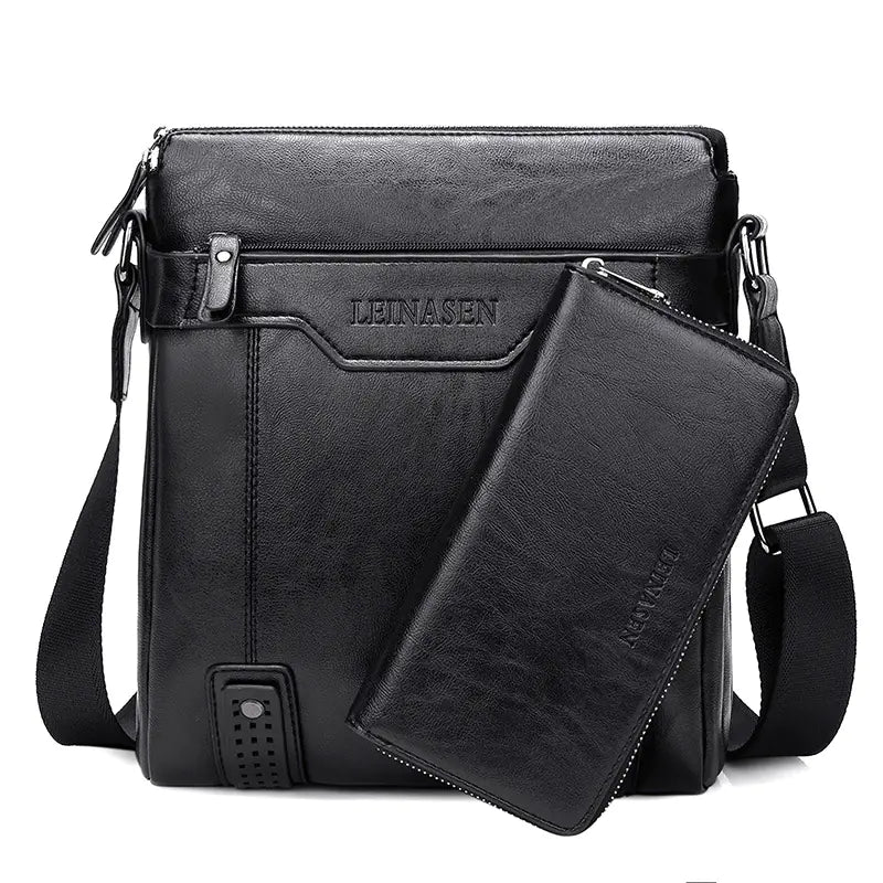 Men's Shoulder Messenger Bag - Business Briefcase