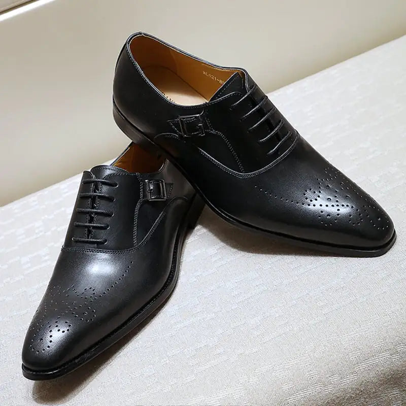 Men's Business Oxford Leather Dress Shoes - Premium Formal Shoes | Classic Style