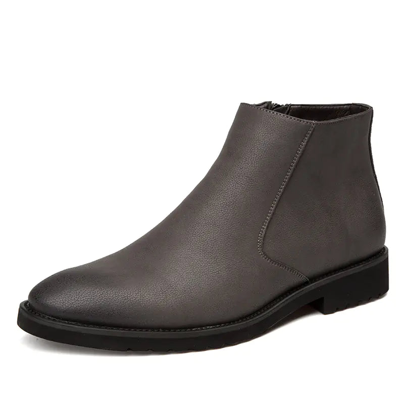 Men's Premium High-Top British Leather Boots - Martin Style Ankle Boots
