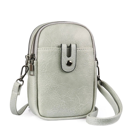 Louebica Women’s Compact Leather Crossbody