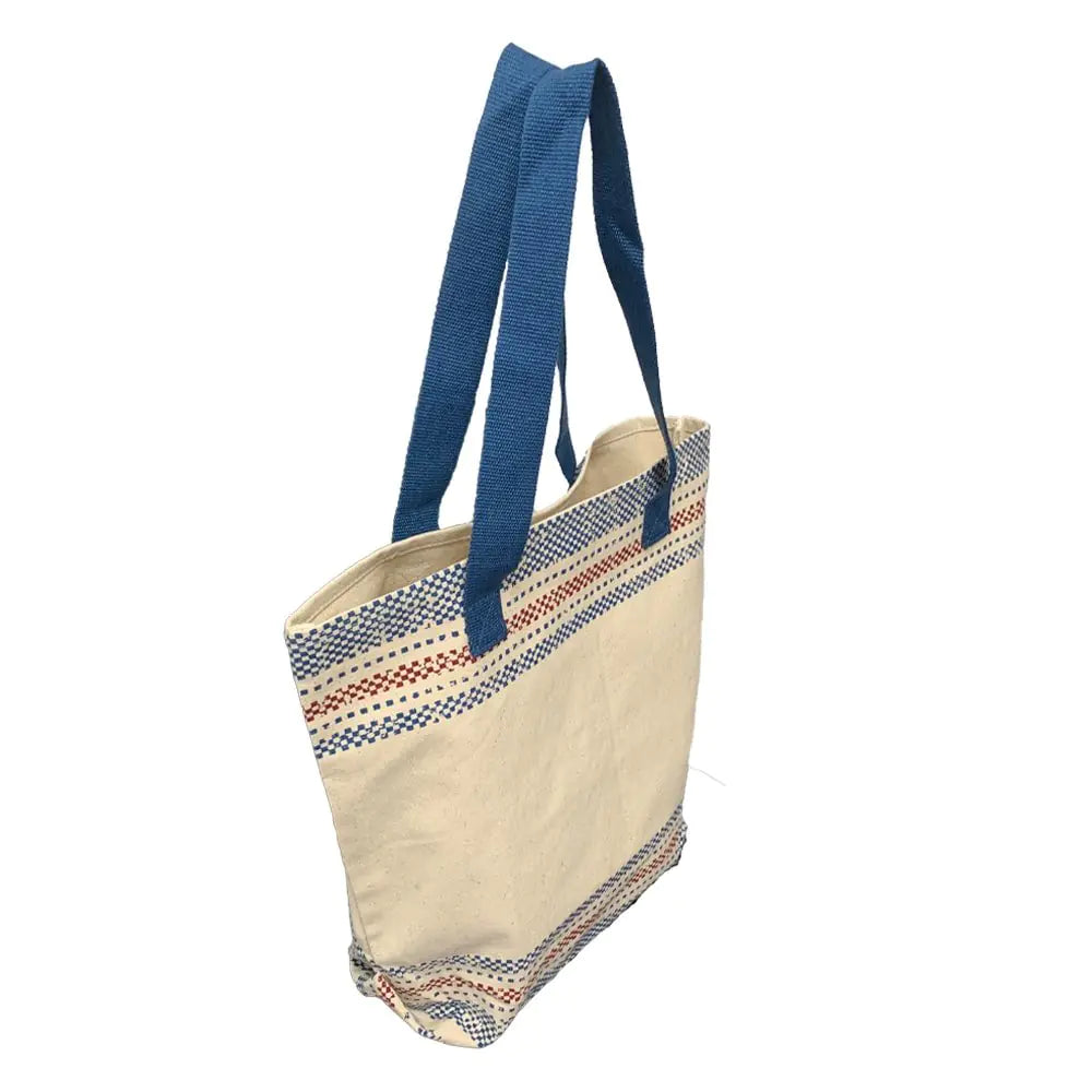 Canvas Print Tote Bag - 100% Cotton Large Capacity Tote with Webbing Handles