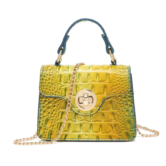 CrocoLux Mini Clutch for Women
