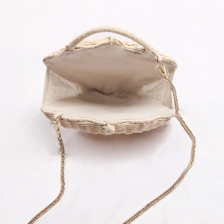 Beachside Bun Straw Bag