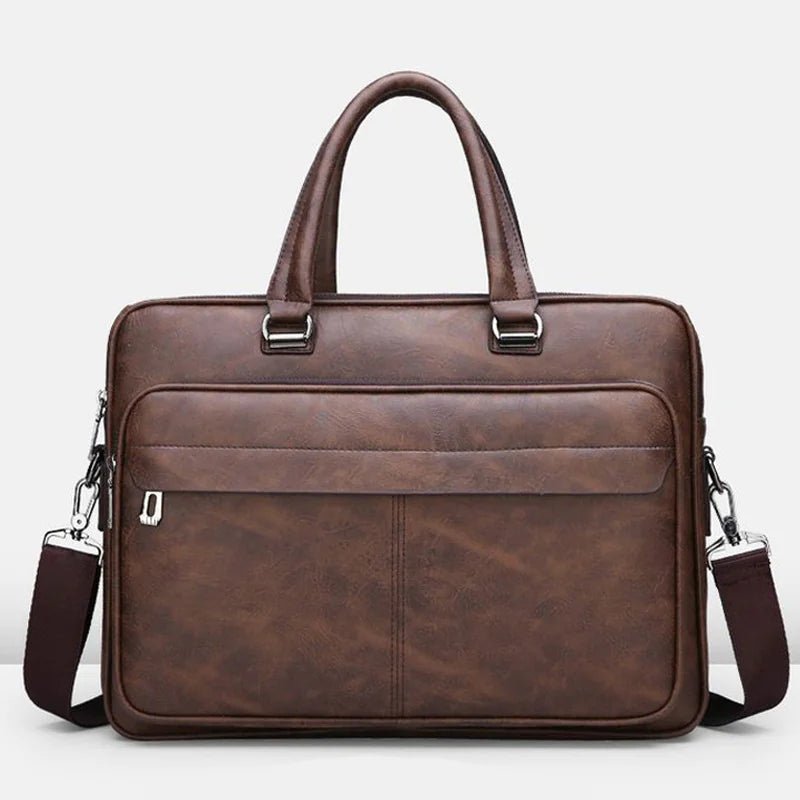 Sleek PU Leather Business Briefcase - Gotaar