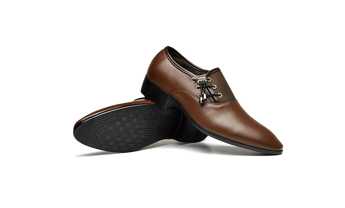Men's Versatile Leather Shoes - Casual to Formal Footwear