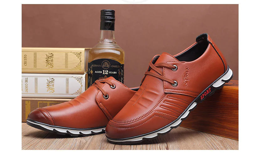 Seneca Casual Shoes - Premium Cowhide Leather with Non-Slip Sole