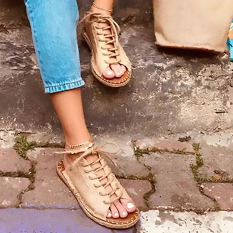 Roman Women's Flat Heel Sandals