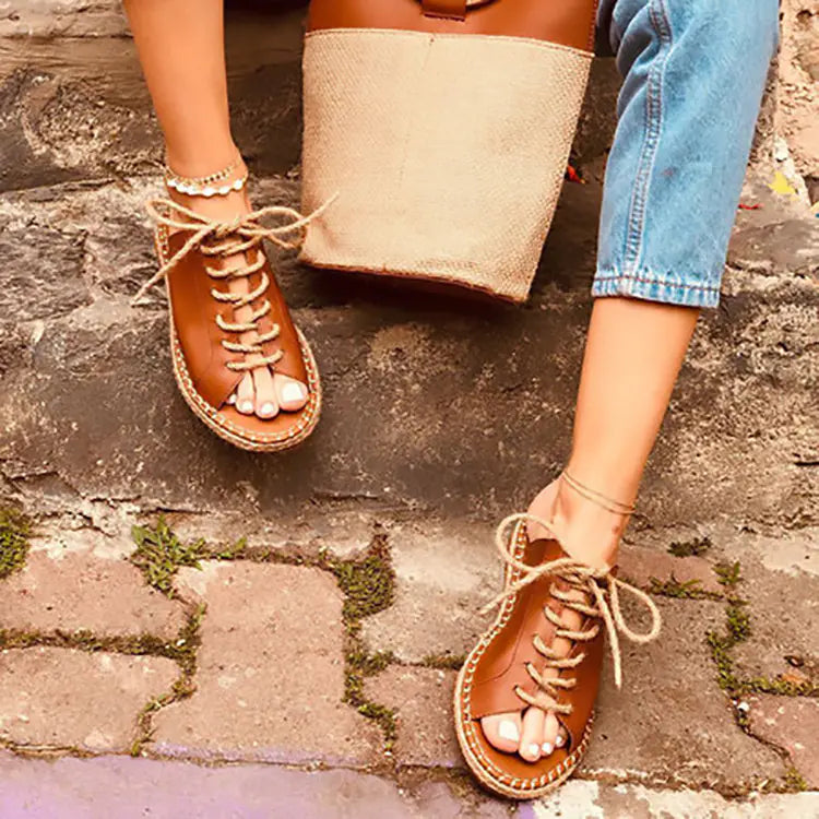 Roman Women's Flat Heel Sandals