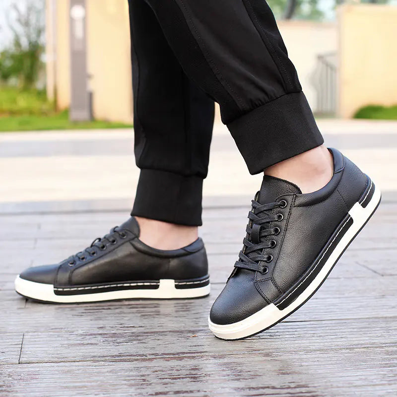 Men's Versatile Casual Leather Skate Shoes - Multi-Purpose Footwear | Gotaar