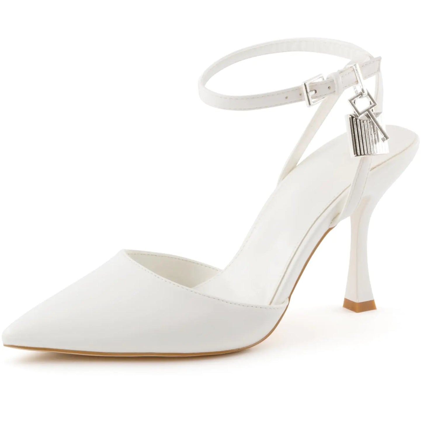 Women's Pointed Toe Ankle Strap Pumps - 3.54" Stiletto High Heels