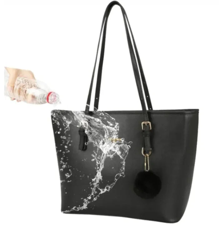 Women's Casual Bucket Handbag - Trendy Shoulder Bag with Fluffy Charm | Soft Handle