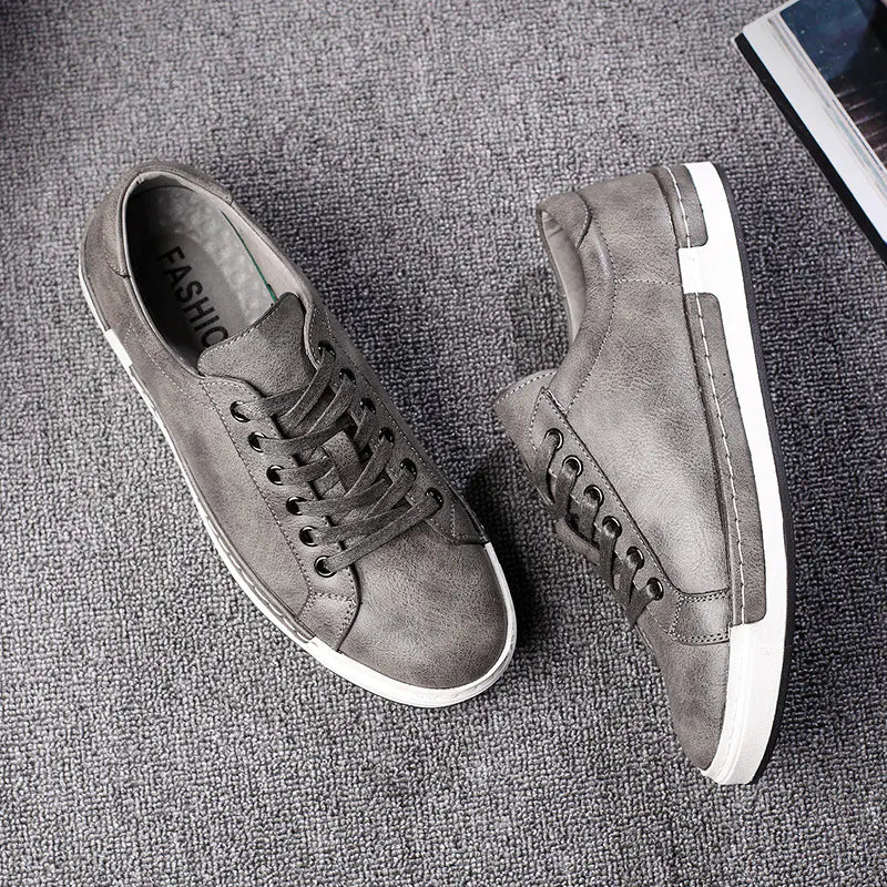 Men's Versatile Casual Leather Skate Shoes - Multi-Purpose Footwear | Gotaar