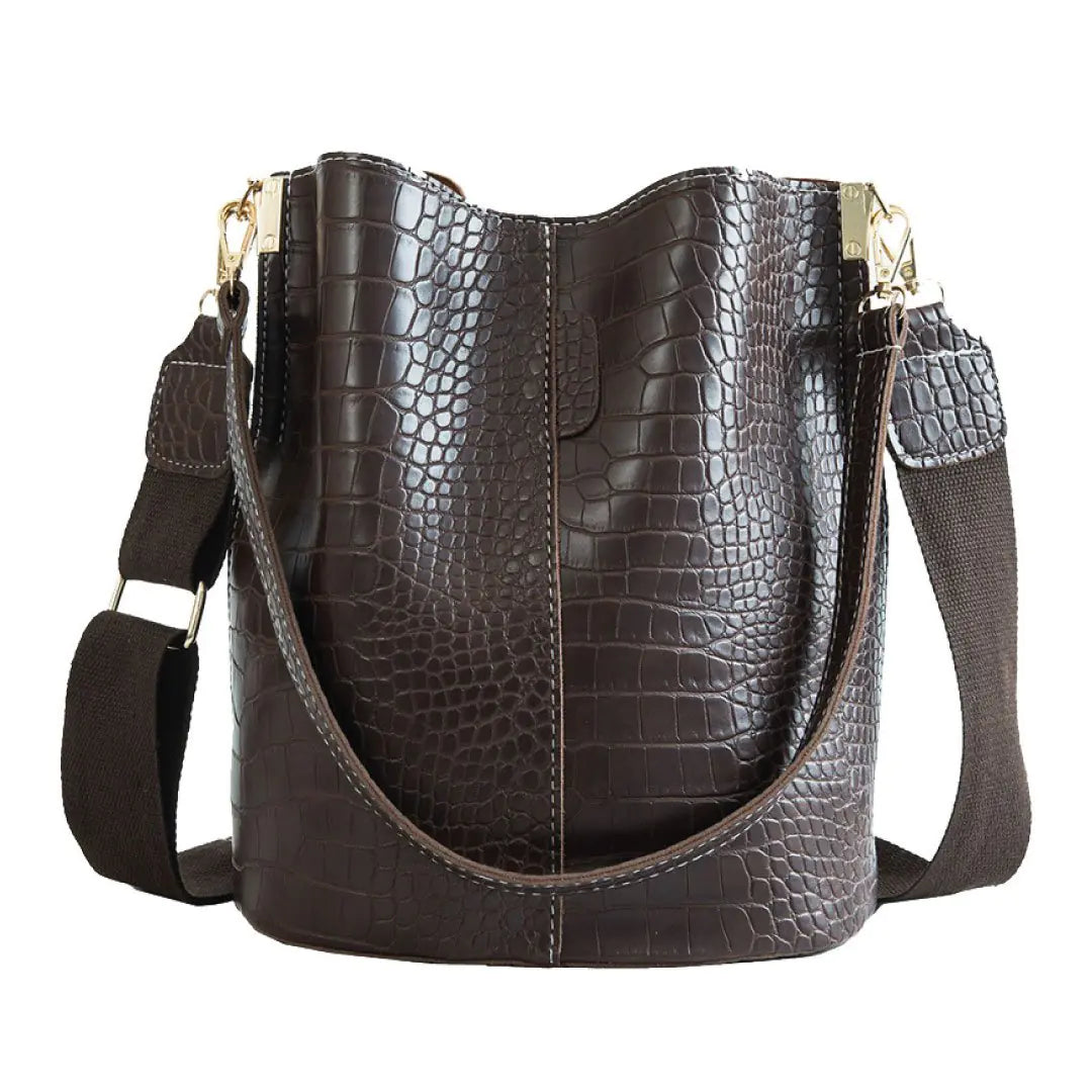 Blake Vegan Croc Shoulder Bag
