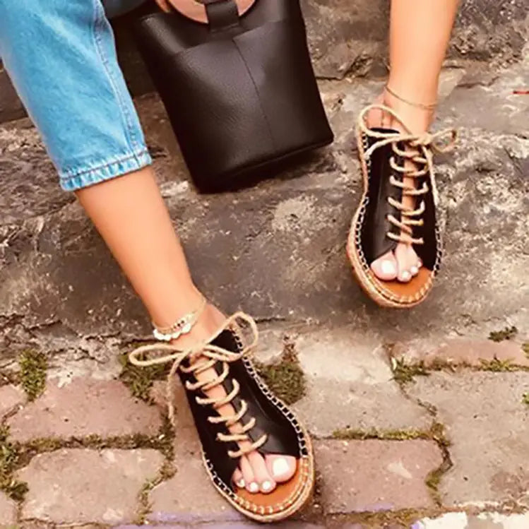 Roman Women's Flat Heel Sandals