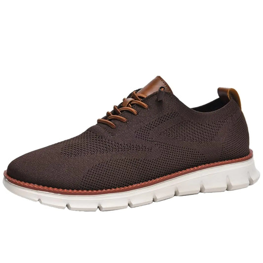 Breeze Men's Oxford Walking Shoes - Lightweight Mesh Dress Sneakers | Business Casual