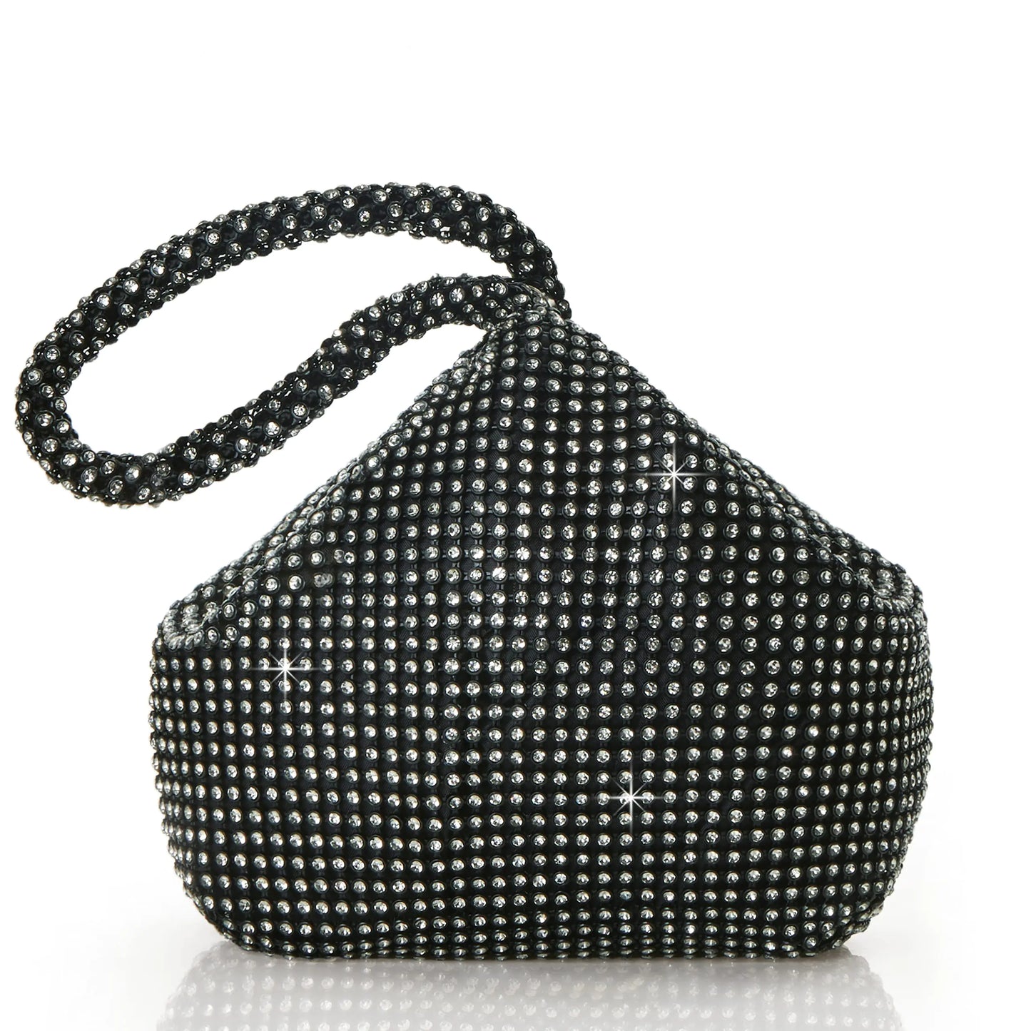 BABEYOND Rhinestone Clutch Evening Bag - Sparkly Triangle Purse