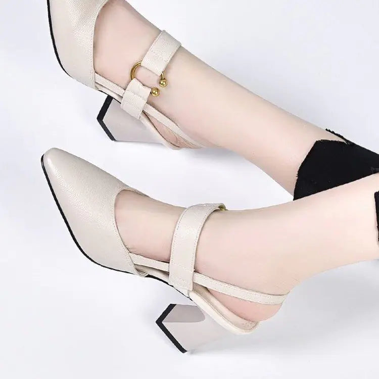 Simple High Heel Sandals for Women - Elegant Pointed Toe Summer Heels