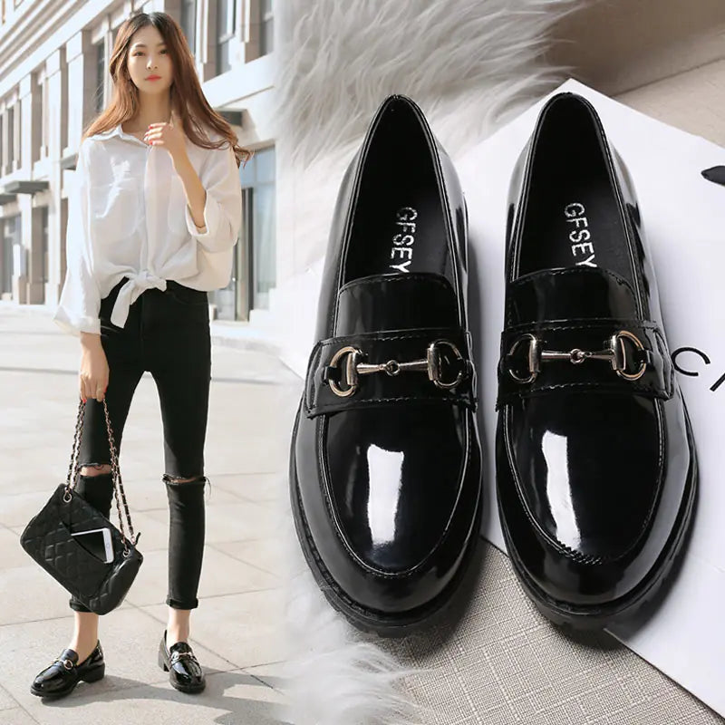 Women's Thick-Soled British Style Casual Shoes