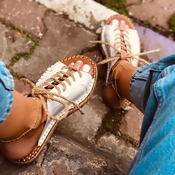 Roman Women's Flat Heel Sandals - Gotaar