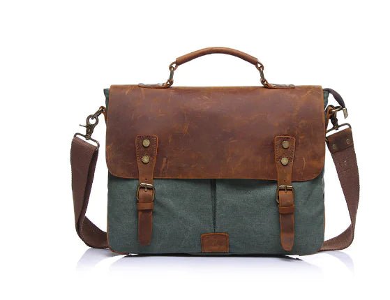 Men's Canvas Messenger Bag, Shoulder Briefcase - Gotaar