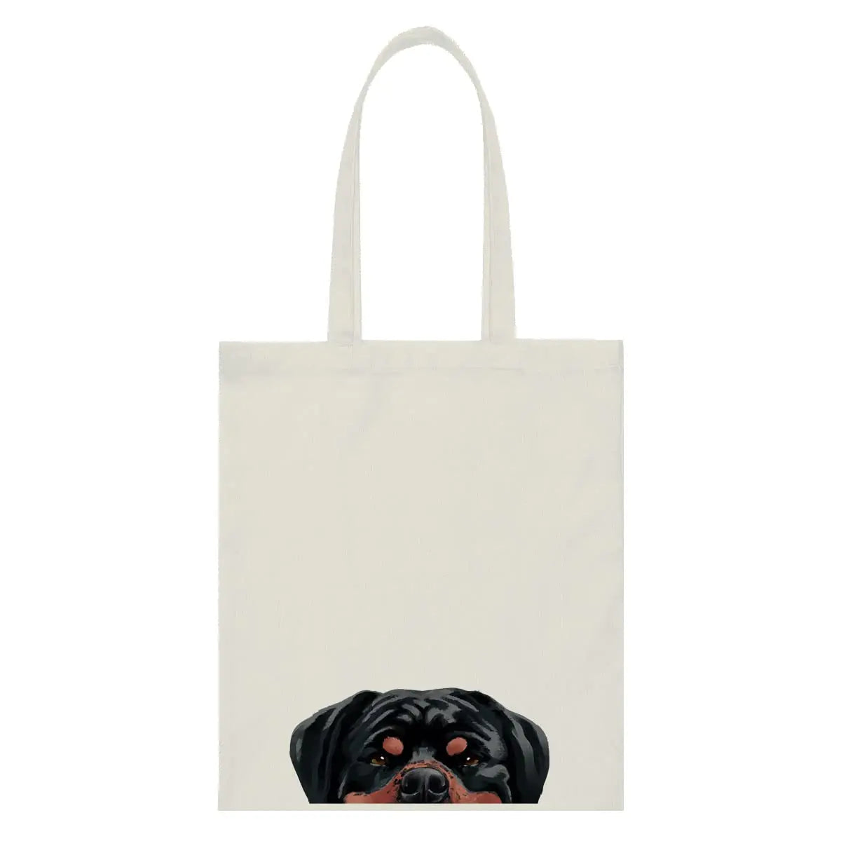 WIRESTER Eco Canvas Tote - Rottweiler Design