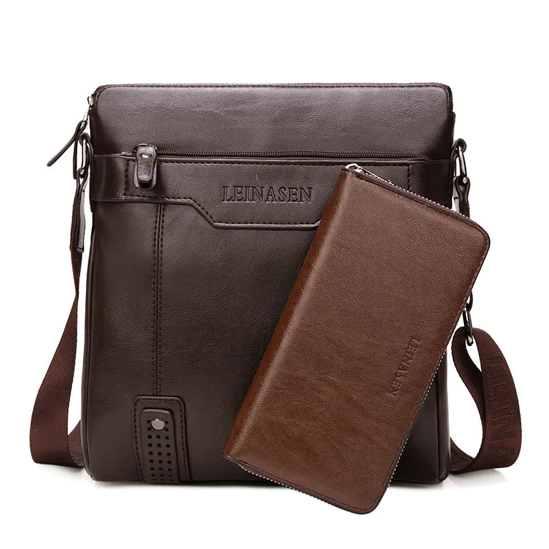 Men's Shoulder Messenger Bag - Business Briefcase