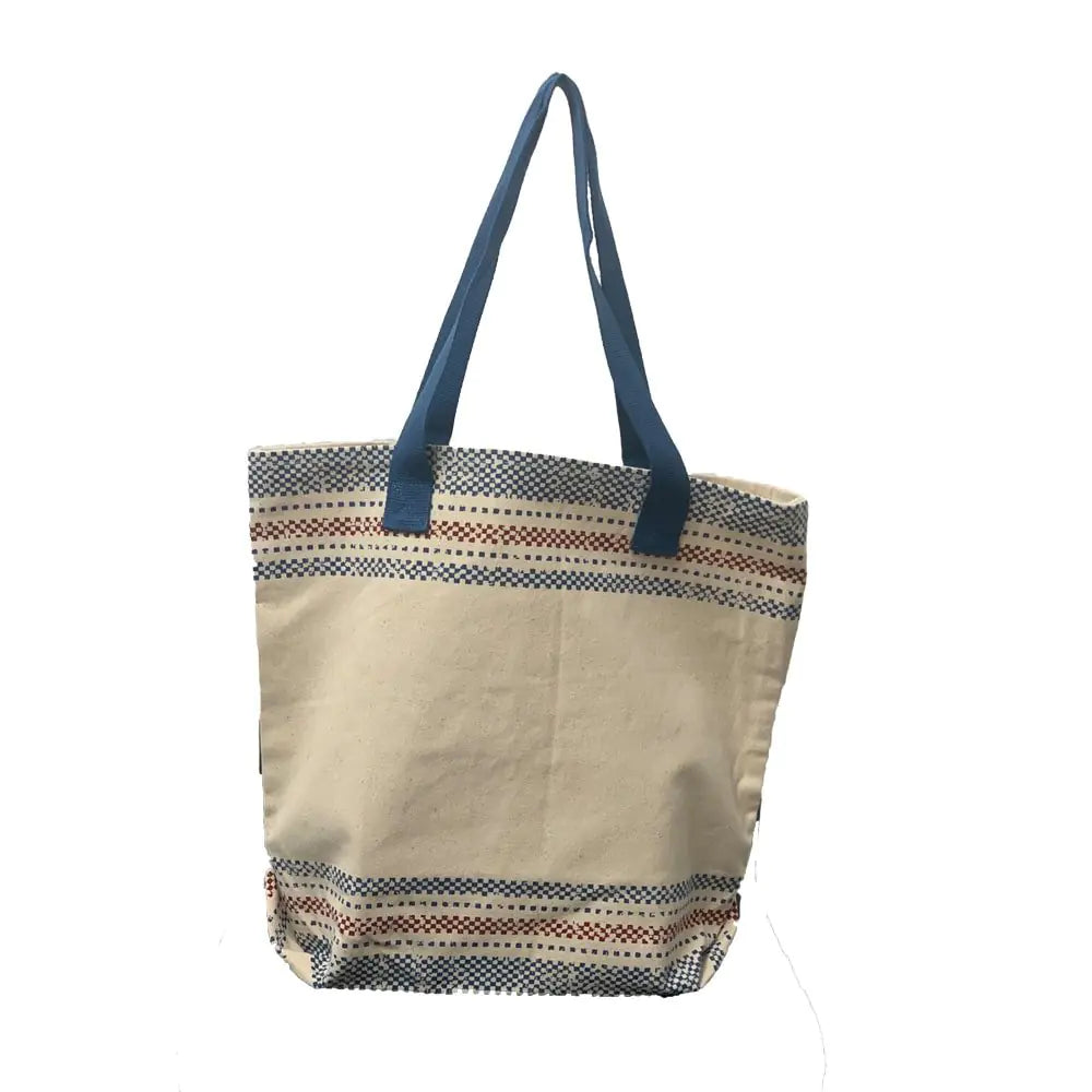 Canvas Print Tote Bag - 100% Cotton Large Capacity Tote with Webbing Handles