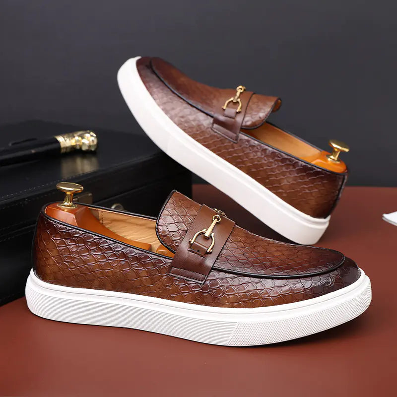 Premium Breathable Business Casual Shoes - Men's Summer Leather Footwear
