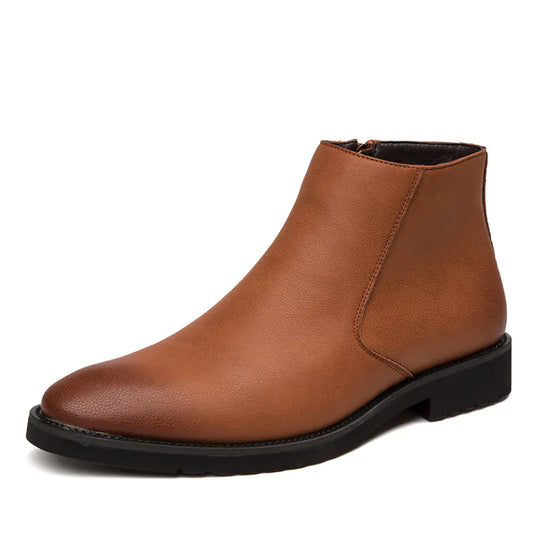 Men's Premium High-Top British Leather Boots - Martin Style Ankle Boots