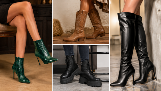 Collection of stylish ankle and knee-high boots for wide feet