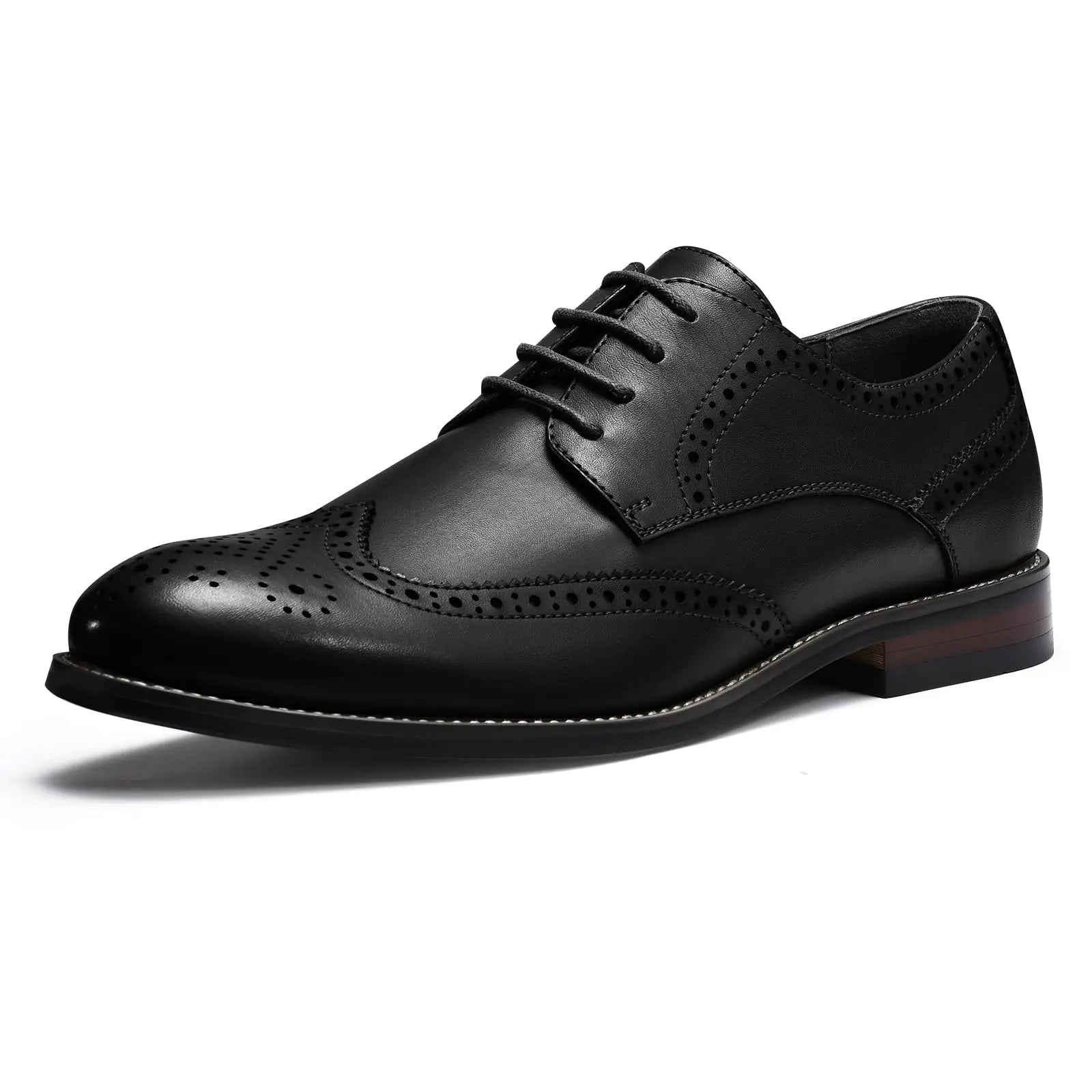 CGRRBW Men's Black Wingtip Brogue Oxford Shoes - Business Dress Sneakers Size 11 - Gotaar