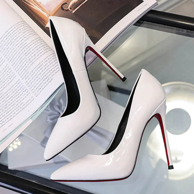 Women's 12cm Stiletto High Heels - Pointed Toe Glamour Pumps
